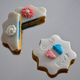 Gender reveal gingerbread